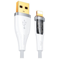 Joyroom Star-Cloud Series A3 USB-A / Lightning Cable 2.4A 1.2m with Smart Switch - White