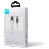 Joyroom Star-Cloud Series A3 USB-A / Lightning Cable 2.4A 1.2m with Smart Switch - White