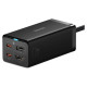 Baseus fast charger GaN5 Pro HUB HDMI 2 x USB-C / USB-A / HDMI 4K 30Hz 1.5m black + USB-C cable - USB-C 100W 40Gb/s (USB4) 1m (CCGP110201)
