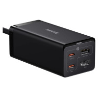 Baseus fast charger GaN5 Pro HUB HDMI 2 x USB-C / USB-A / HDMI 4K 30Hz 1.5m black + USB-C cable - USB-C 100W 40Gb/s (USB4) 1m (CCGP110201)