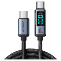 Joyroom Prism Series A16 USB-C / USB-C 100W 1.2m Cable with LED Display - Black