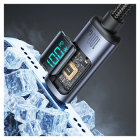 Joyroom Prism Series A16 USB-C / USB-C 100W 1.2m Cable with LED Display - Black