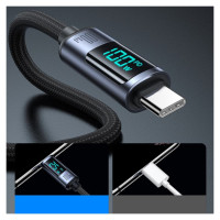 Joyroom Prism Series A16 USB-C / USB-C 100W 1.2m Cable with LED Display - Black