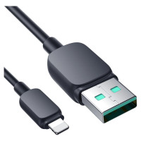 Joyroom Multi-Color Series A14 Lightning /USB-A 2.4A 1.2 m Cable - Black
