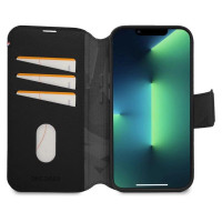 Decoded Detachable Wallet Case Leather with MagSafe with Flip for iPhone 14 Plus - Black
