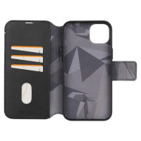 Decoded Detachable Wallet Case Leather with MagSafe for iPhone 15 Plus - Black