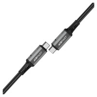 Acefast C1-09 USB-C / USB-C USB4 PD3.1 cable 5A 1m - gray-black
