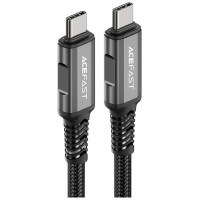 Acefast C1-09 USB-C / USB-C USB4 PD3.1 cable 5A 1m - gray-black