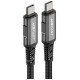 Acefast C1-09 USB-C / USB-C USB4 PD3.1 cable 5A 1m - gray-black
