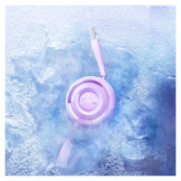 Joyroom Colorful Series S-A40 Cable Retractable 3in1 USB-A - USB-C / Lightning / Micro USB 1m - Purple