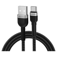 Wozinsky WNBAC2 USB-A / USB-C 2.4A cable 2 m - black