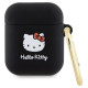 Hello Kitty Silicone 3D Kitty Head case for AirPods 1/2 - black