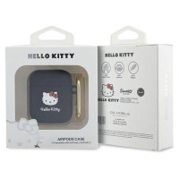 Hello Kitty Silicone 3D Kitty Head case for AirPods 1/2 - black