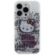 Hello Kitty IML Kitty On Bricks Graffiti case for iPhone 14 Pro - white