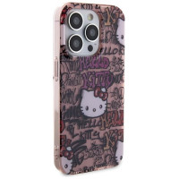 Hello Kitty IML Tags Graffiti case for iPhone 14 Pro - pink