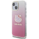 Hello Kitty IML Gradient Electrop Kitty Head case for iPhone 15 - pink