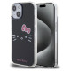 Hello Kitty IML Kitty Face case for iPhone 15 - black