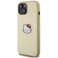 Hello Kitty Leather Kitty Head MagSafe case for iPhone 14 - gold