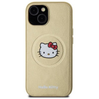 Hello Kitty Leather Kitty Head MagSafe case for iPhone 14 - gold