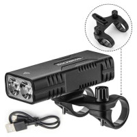 Rockbros 24310002001 bicycle light 850 lm with powerbank function + USB-C - USB-A cable - black