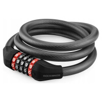 Rockbros RKS507-1BK bicycle lock with combination 1.8 m - black