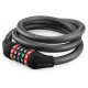 Rockbros RKS507-1BK bicycle lock with combination 1.8 m - black