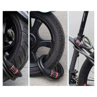 Rockbros RKS507-1BK bicycle lock with combination 1.8 m - black