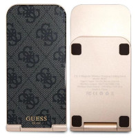 Guess 4G Pattern MagSafe foldable 2in1 15W inductive charger - black