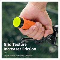Rockbros 40720007004 bicycle grips with reflector - orange