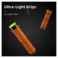 Rockbros 40720007004 bicycle grips with reflector - orange
