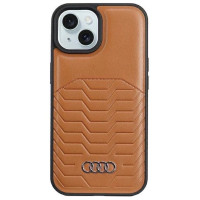 Audi Synthetic Leather case with MagSafe for iPhone 15 / 14 / 13 - brown
