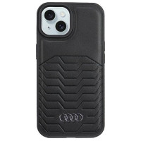Audi Synthetic Leather Case with MagSafe for iPhone 15/14/13 - Black