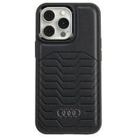 Audi Synthetic Leather case with MagSafe for iPhone 15 Pro - black