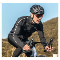Rockbros 15400002005 long sleeve cycling jersey autumn/winter XXL - black