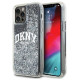 Dkny Liquid Glitter Big Logo iPhone 12 Pro/12 Case - Black