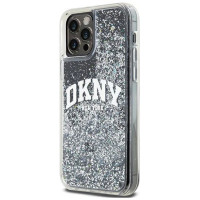 Dkny Liquid Glitter Big Logo iPhone 12 Pro/12 Case - Black