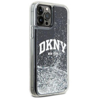 Dkny Liquid Glitter Big Logo iPhone 12 Pro/12 Case - Black