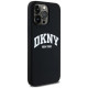 Dkny Liquid Silicone White Printed Logo MagSafe iPhone 14 Pro Max Case - Black