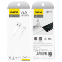 Dudao L4ST USB-A / USB-C cable 2A 1m - white