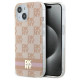 Dkny IML Checkered Mono Pattern & Printed Stripes MagSafe case for iPhone 15 / 14 / 13 - pink