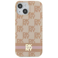 Dkny IML Checkered Mono Pattern & Printed Stripes MagSafe case for iPhone 15 / 14 / 13 - pink