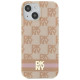Dkny IML Checkered Mono Pattern & Printed Stripes MagSafe case for iPhone 15 / 14 / 13 - pink