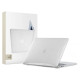 Tech-Protect SmartShell Case for MacBook Air 13" M2 / M3 / 2022-2024 - Clear-Glitter