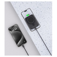 Tech-Protect LifeMag PB10 Powerbank with MagSafe 5000mAh 15W USB-C port - black + USB-C cable
