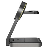 Tech-Protect QI15W-A28 MagSafe 3in1 Inductive Charger with Smartphone / Apple Watch / AirPods Stand - Black
