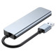 Tech-Protect HUB Tech-Protect V0 5in1 USB-A - USB-A 3.0 / 3x USB-A 2.0 / USB-C - gray