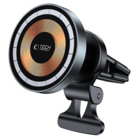 Tech-Protect MM15W-V5 Car Phone Holder with MagSafe 15W Inductive Charger for Air Vent - Black