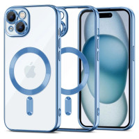 Tech-Protect MagShine Line MagSafe case for iPhone 15 - blue