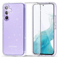 Tech-Protect FlexAir Hybrid Case for Samsung Galaxy S23 FE - Clear-Glitter