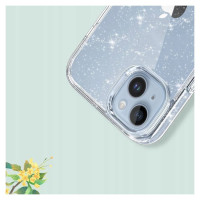 Tech-Protect FlexAir Hybrid Case for Samsung Galaxy S23 FE - Clear-Glitter